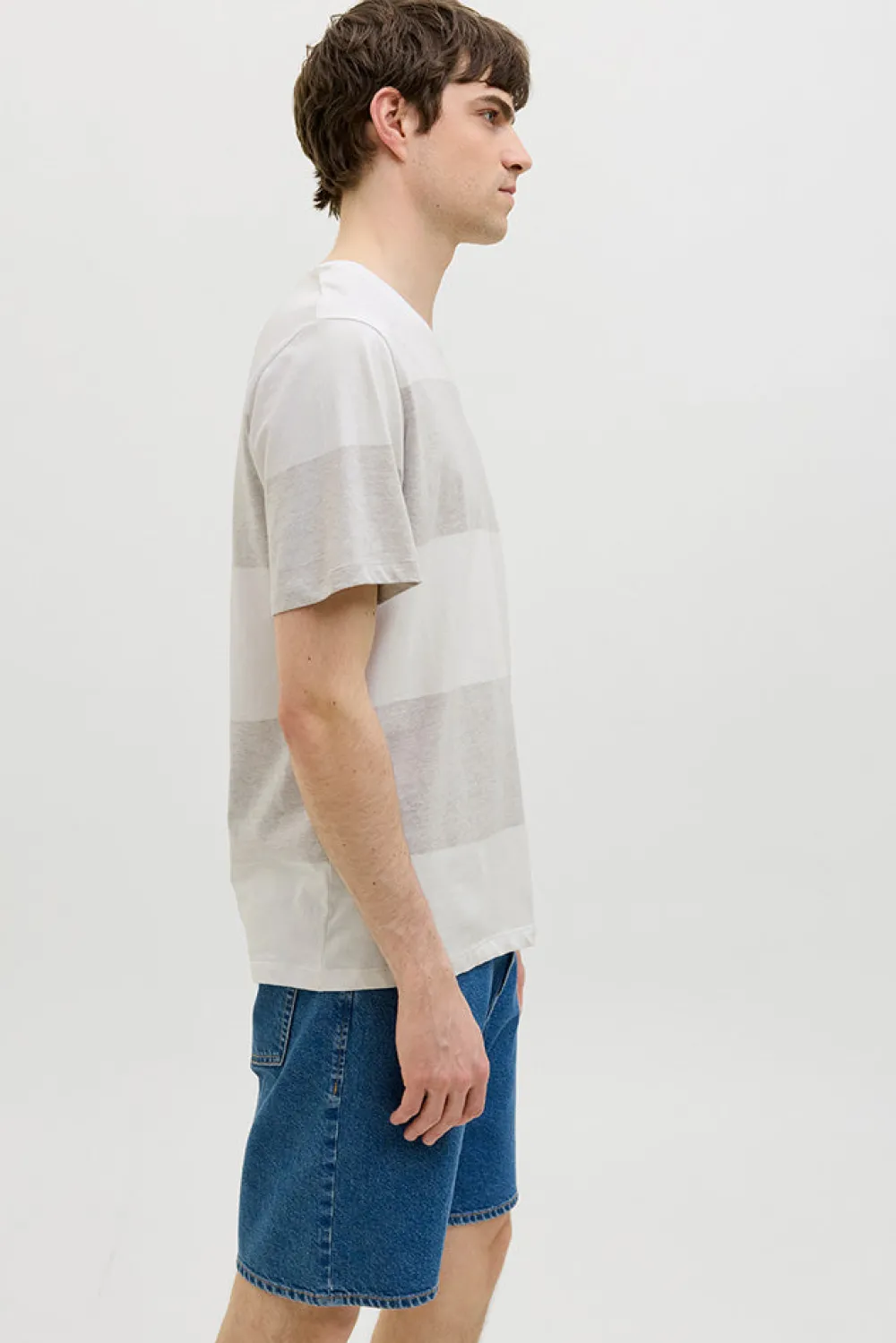 Best JJ REBEL Strike Tee SS Crew Neck - Herre T-shirt Sand
