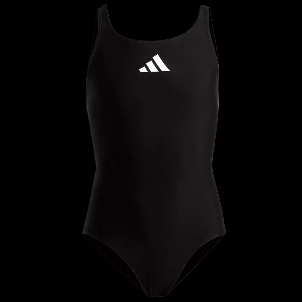 New Adidas Jr 3Bar Sol Suit - Pige Badedragt Sort