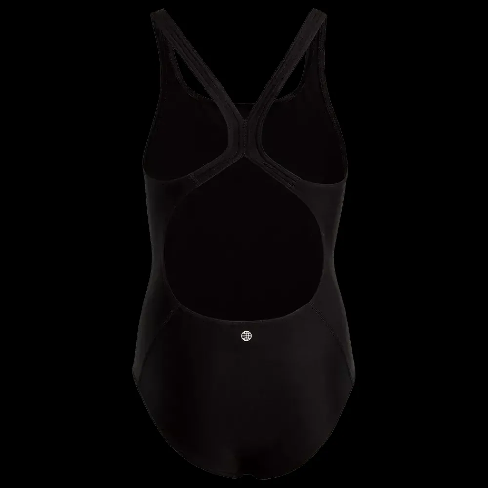 New Adidas Jr 3Bar Sol Suit - Pige Badedragt Sort