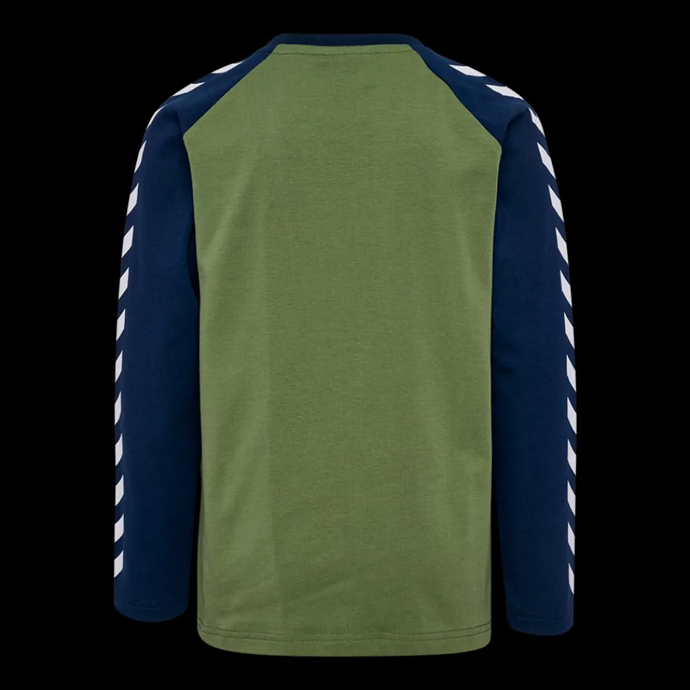 Sale Hummel Jr Boys LS T-Shirt - Børne Bluse Grøn