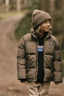 Clearance Hummel Jr Crisp Tex Jacket - Børne Vinterjakke Grøn