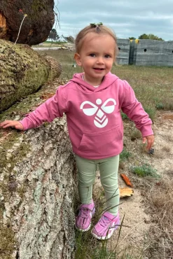Best Hummel Jr Cuatro Hood - Børne Sweatshirt Pink