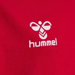 New Hummel Jr DBU Fan Block Tee - Børne Fodbold T-hirt Rød