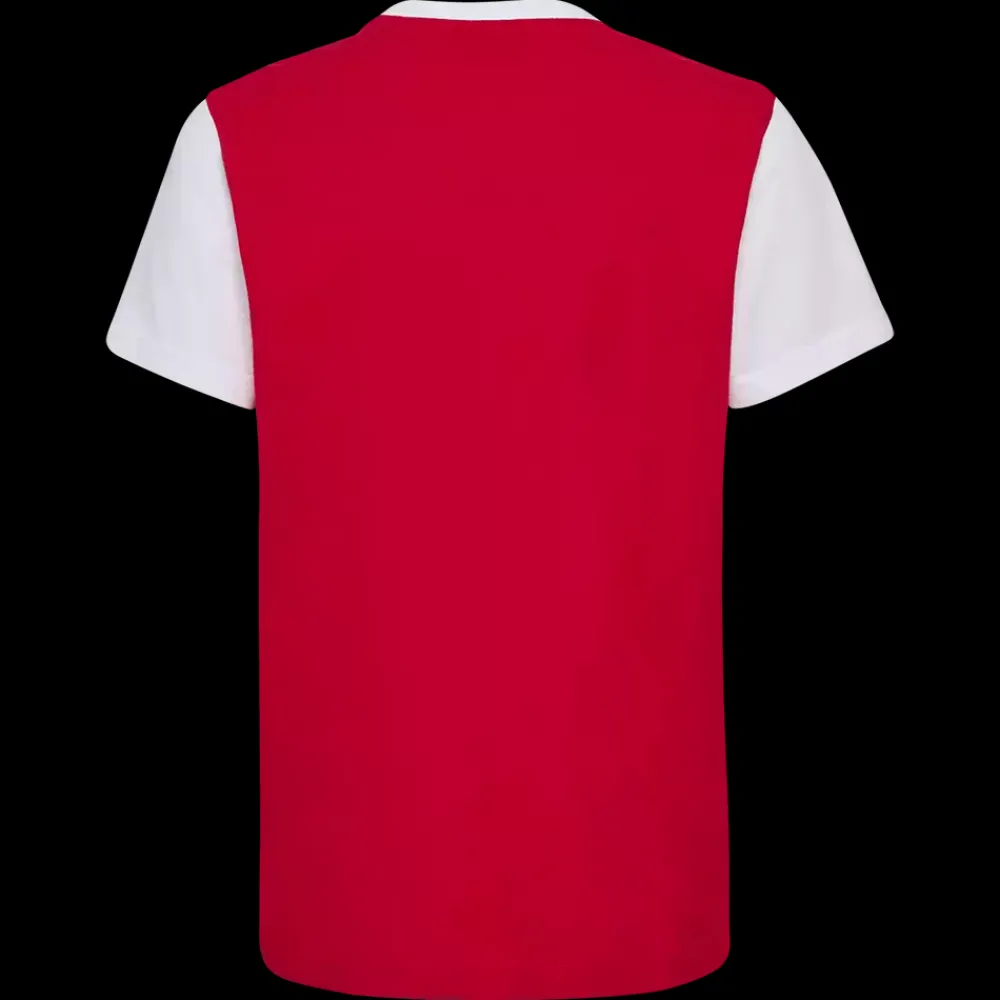 New Hummel Jr DBU Fan Block Tee - Børne Fodbold T-hirt Rød