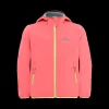 Clearance Jack Wolfskin Jr Fourwinds Jacket - Børne Softshell Jakke Pink