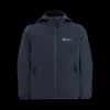 Clearance Jack Wolfskin Jr Fourwinds Jacket - Børne Softshell Jakke Blå