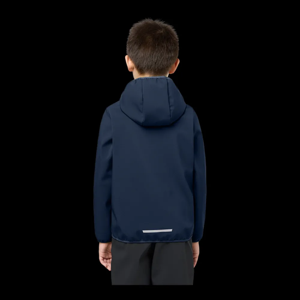 Clearance Jack Wolfskin Jr Fourwinds Jacket - Børne Softshell Jakke Blå