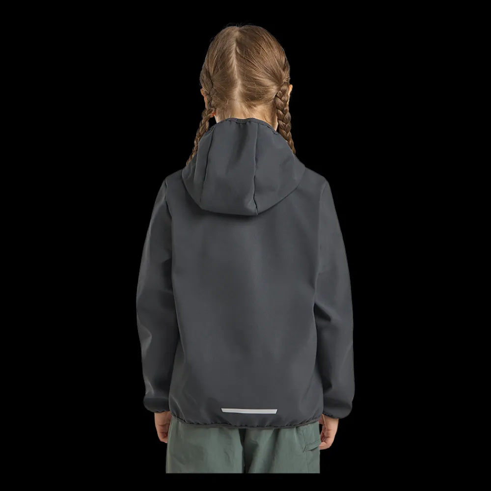Online Jack Wolfskin Jr Fourwinds Jacket - Børne Softshell Jakke Sort