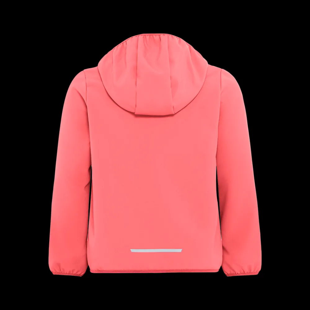 Clearance Jack Wolfskin Jr Fourwinds Jacket - Børne Softshell Jakke Pink