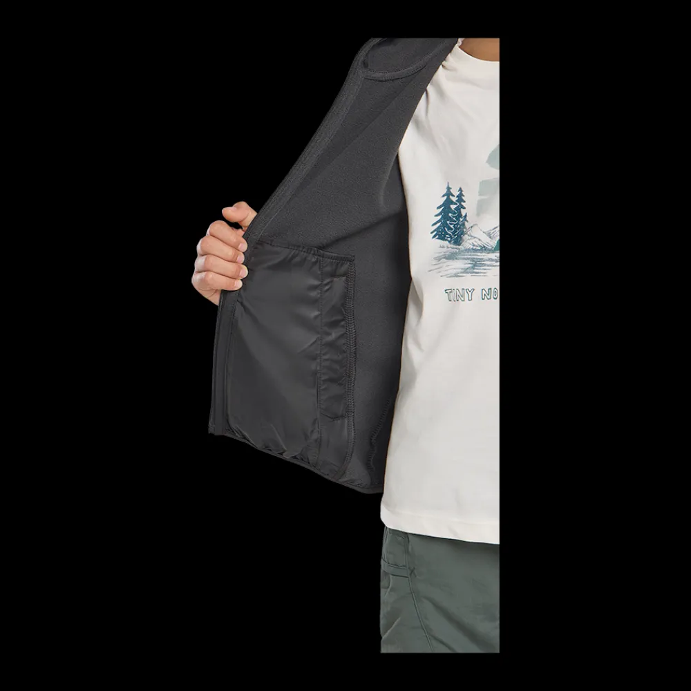 Online Jack Wolfskin Jr Fourwinds Jacket - Børne Softshell Jakke Sort