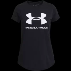 Discount Under Armour Jr G Sportstyle Graph T-Shirt - Pige T-Shirt Sort