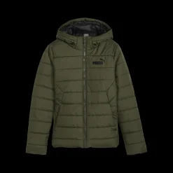 Outlet Puma Jr Hooded Jacket - Børne Vinterjakke Grøn