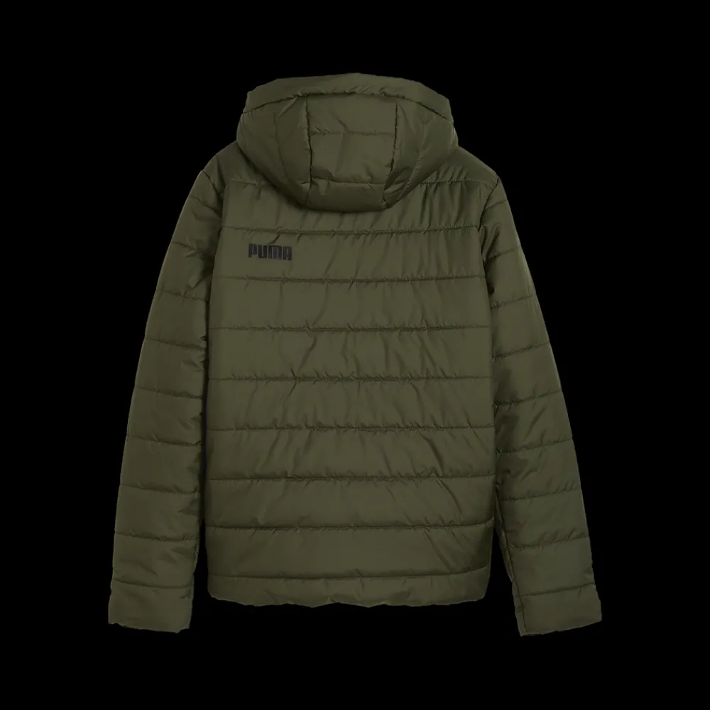 Outlet Puma Jr Hooded Jacket - Børne Vinterjakke Grøn