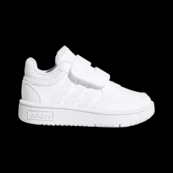 Clearance Adidas Jr Hoops 3.0 Inf - Børne Fritidssko Hvid