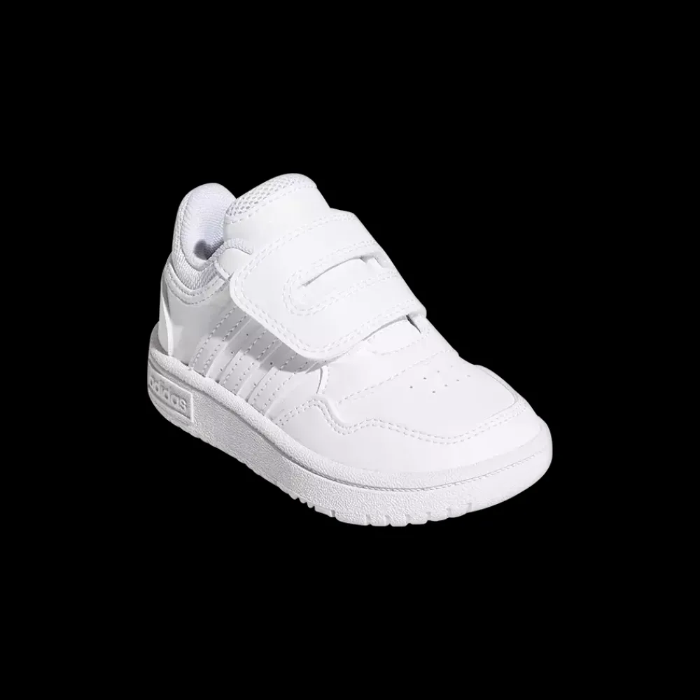 Clearance Adidas Jr Hoops 3.0 Inf - Børne Fritidssko Hvid