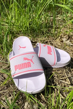 New Puma Jr LeadCat 2.0 Slide - Børne Badesandaler Lilla