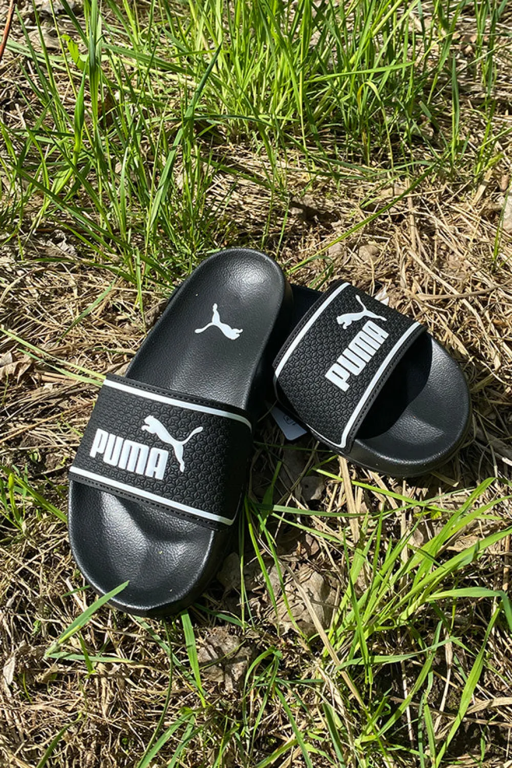 Outlet Puma Jr LeadCat 2.0 Slide - Børne Badesandaler Sort