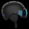 Clearance Salomon Jr Orka Visor Helmet - Børne skihjelm med skibrille Sort