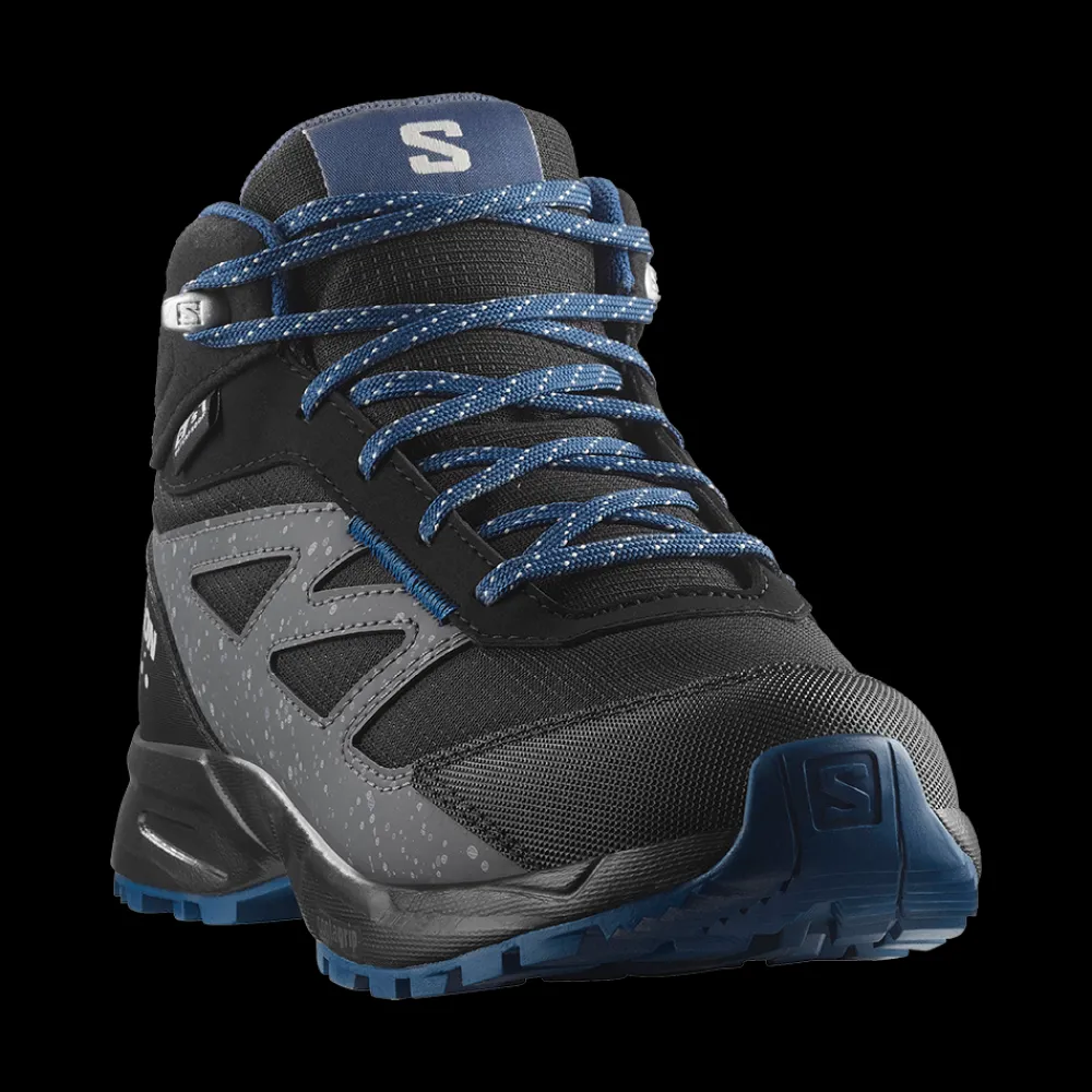 Discount Salomon Jr Outway Mid Waterproof - Børne Outdoor Sko Sort