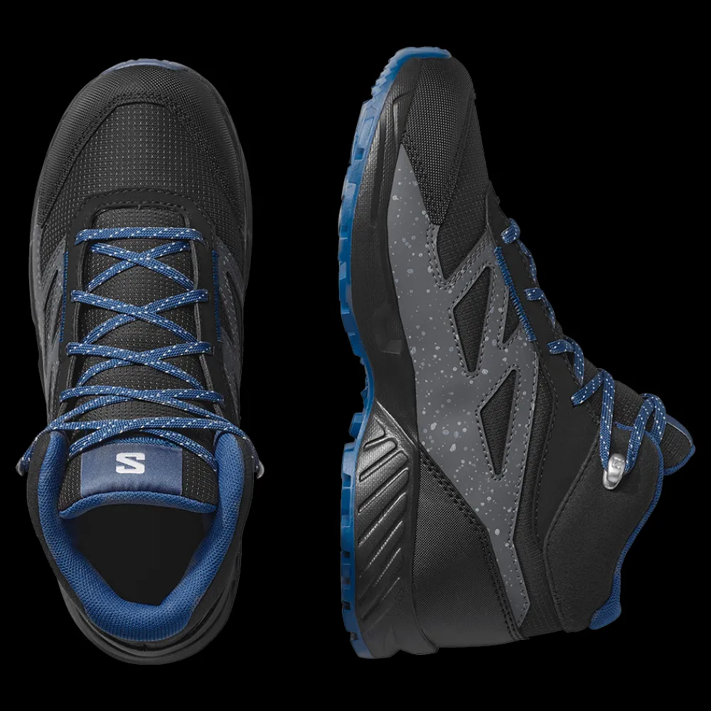Discount Salomon Jr Outway Mid Waterproof - Børne Outdoor Sko Sort