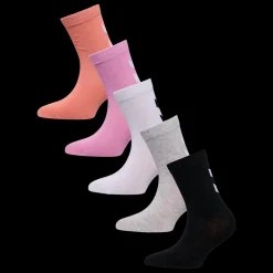 Discount Hummel Jr 5-Pack Make My Day Sock - Børne Strømper Rød