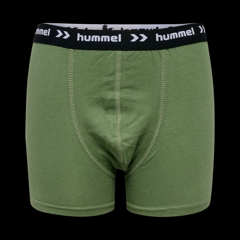 Clearance Hummel Jr 3-Pack Nalle Boxers - Børne Boksershorts Grøn