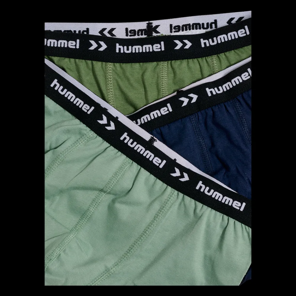 Clearance Hummel Jr 3-Pack Nalle Boxers - Børne Boksershorts Grøn