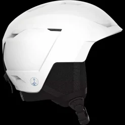 Discount Salomon Jr Pioneer LT Helmet - Børne Skihjelm Hvid