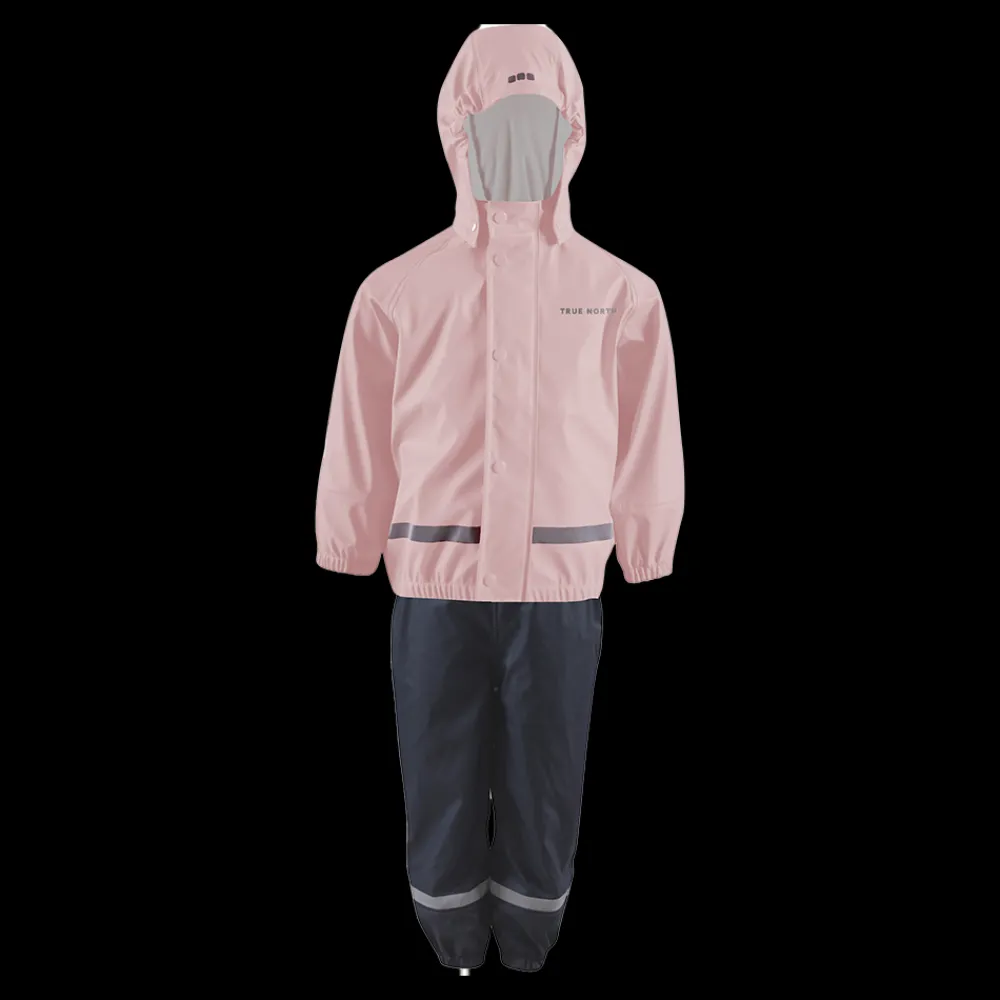 Hot True North Jr PU Rainset Fleece - Foret Børne Regnsæt Pink