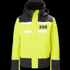 Outlet Helly Hansen Jr Salt Port 2.0 Jacket - Børne Sejlerjakke Grøn