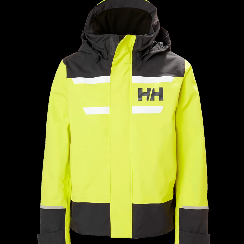 Outlet Helly Hansen Jr Salt Port 2.0 Jacket - Børne Sejlerjakke Grøn