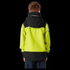 Outlet Helly Hansen Jr Salt Port 2.0 Jacket - Børne Sejlerjakke Grøn
