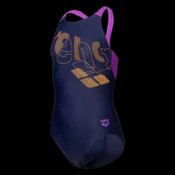 Sale Arena Jr Tales V Back Suit - Pige Badedragt Lilla