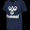 Best Hummel Jr Tres Tee - Børne T-shirt Blå
