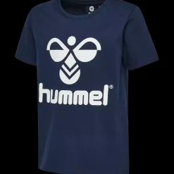 Best Hummel Jr Tres Tee - Børne T-shirt Blå