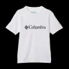 Best Columbia Jr Valley Creek Tee - Børne T-shirt Hvid