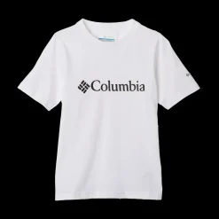 Best Columbia Jr Valley Creek Tee - Børne T-shirt Hvid