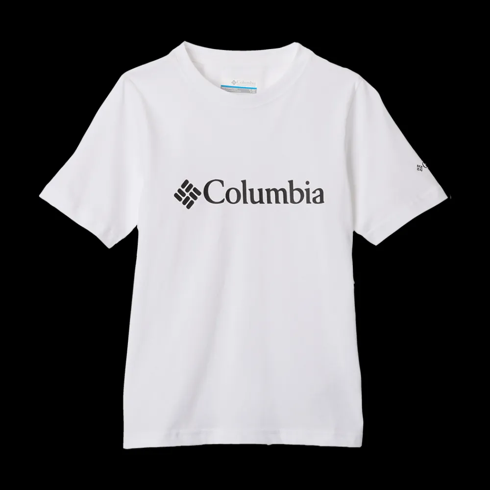 Best Columbia Jr Valley Creek Tee - Børne T-shirt Hvid