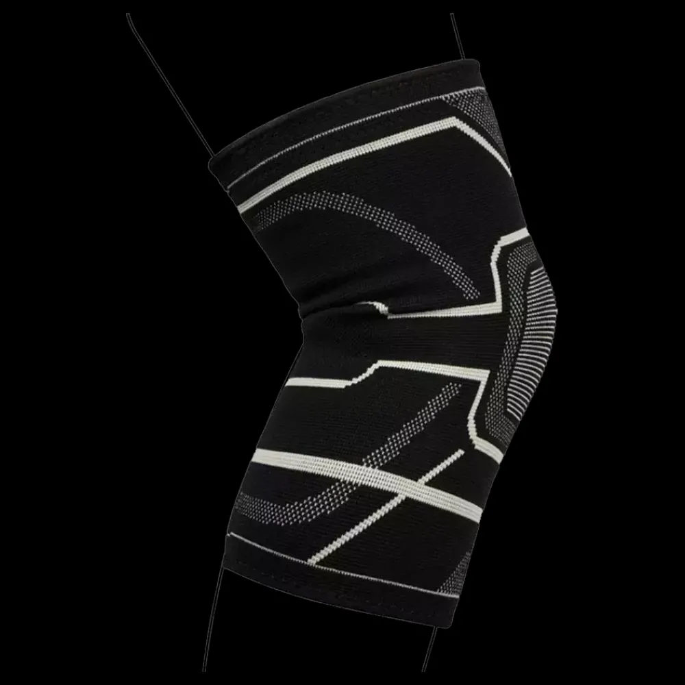 Outlet Avento Knee Compression Support - Knæ Støttebind Sort