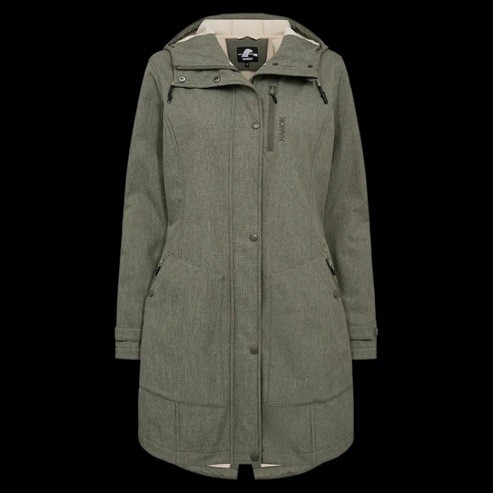 Clearance Nanok Lea 25, W - Dame Softshell Jakke Grøn