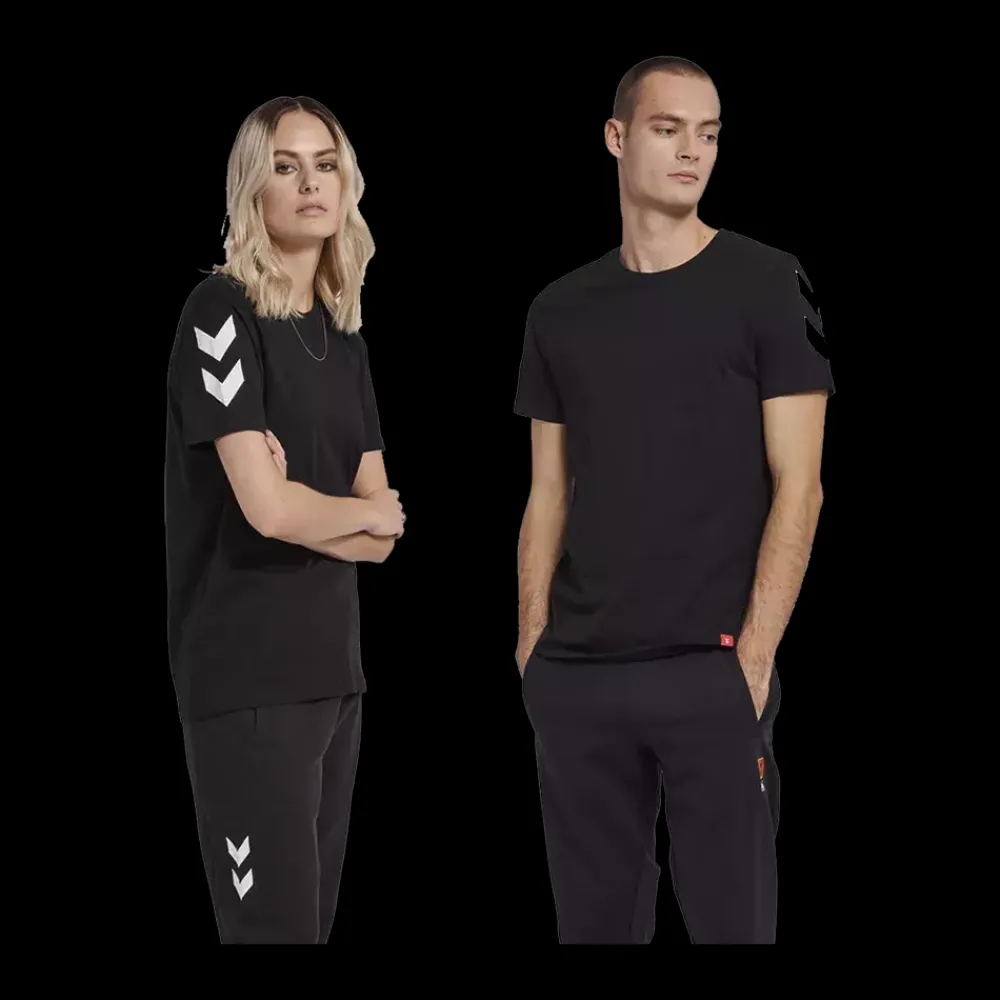New Hummel Legacy Chevron T-Shirt - Voksen T-shirt Sort