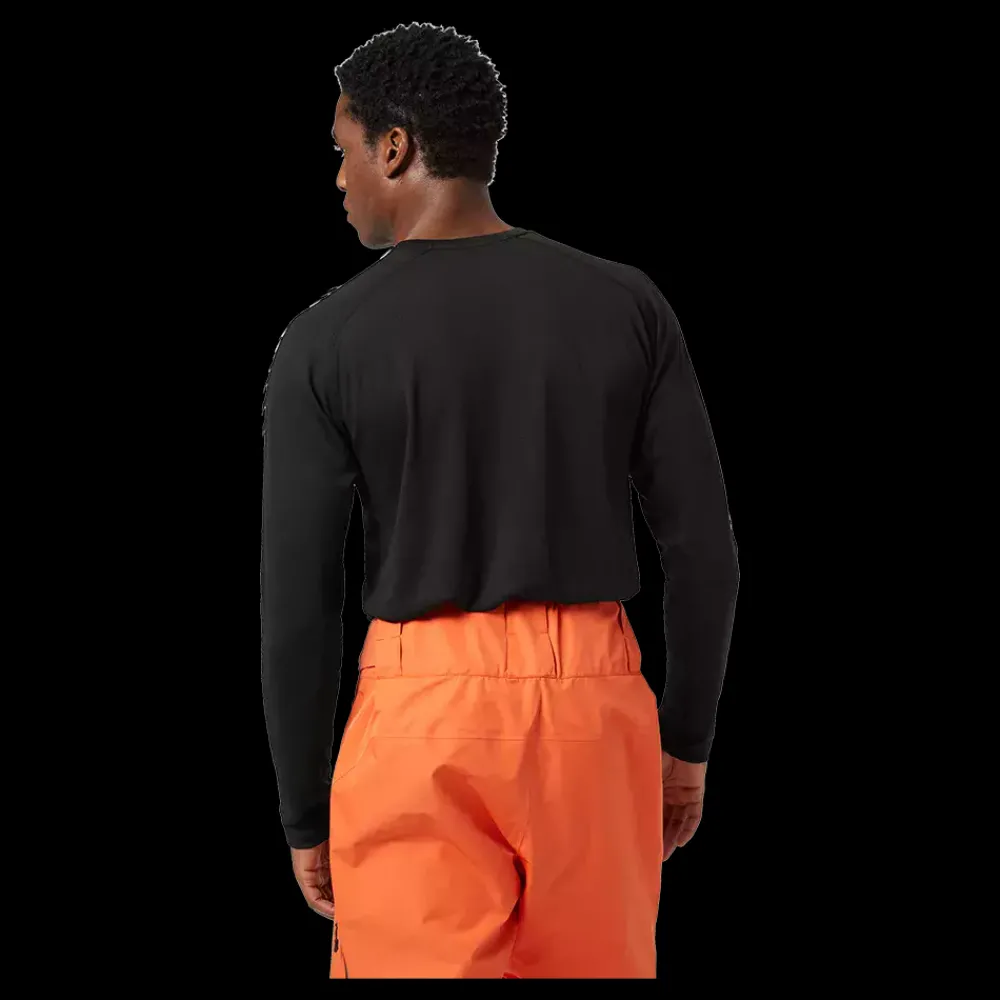 Clearance Helly Hansen LIFA Active Stripe Crew - Herre Skiundertøj Sort