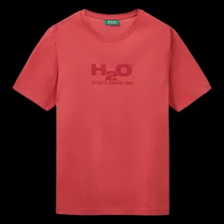 Hot H2O Logo T-Shirt -  Kortærmede T-shirt Rød