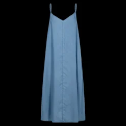 Outlet Fabrin Copenhagen Lyocell Dress 25, W. - Dame Kjole Blå