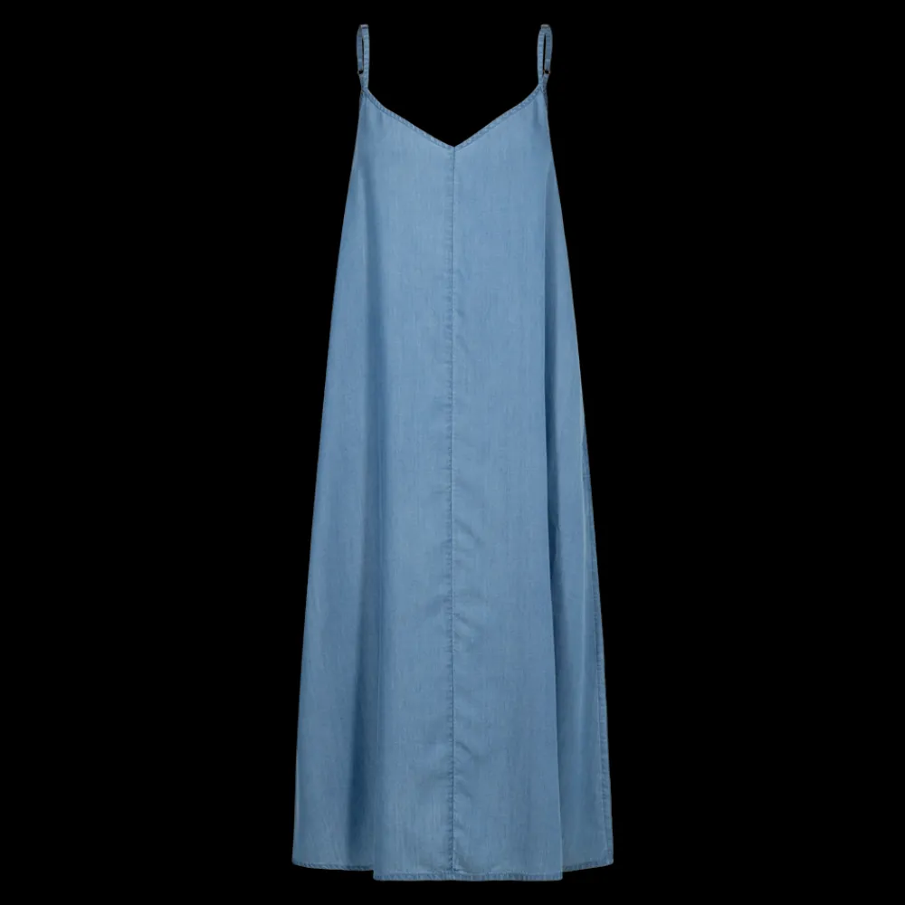 Outlet Fabrin Copenhagen Lyocell Dress 25, W. - Dame Kjole Blå