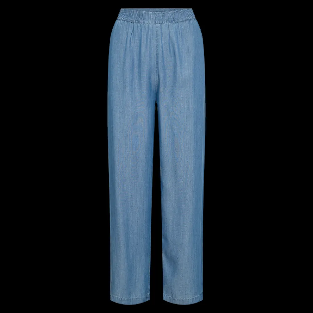 Best Fabrin Copenhagen Lyocell Pant 25, W. - Dame Bukser Blå