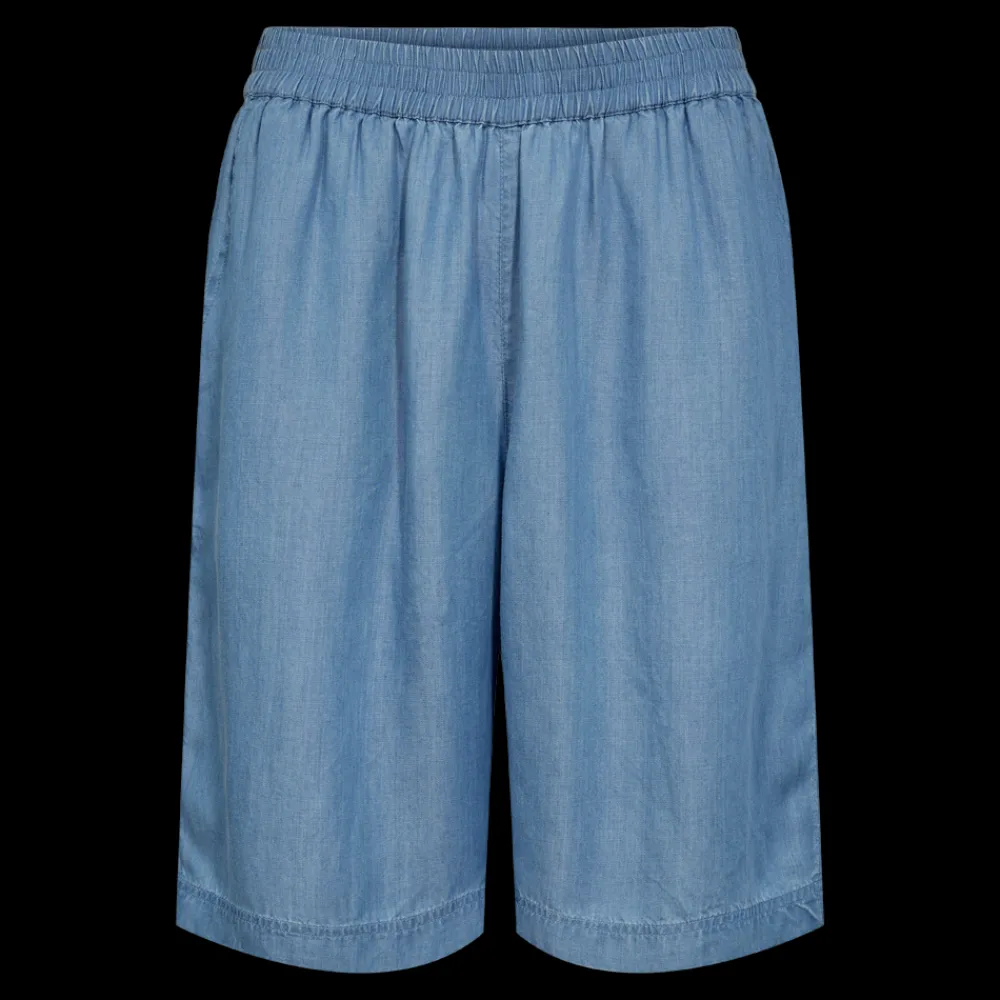 Best Fabrin Copenhagen Lyocell Shorts 25, W. - Dame Shorts Blå