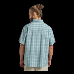 Best Jack Wolfskin Meseta Shirt - Herre Skjorte Blå
