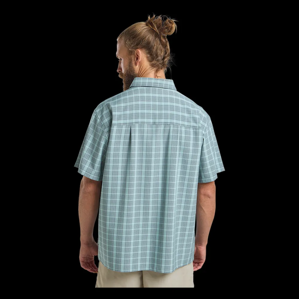 Best Jack Wolfskin Meseta Shirt - Herre Skjorte Blå