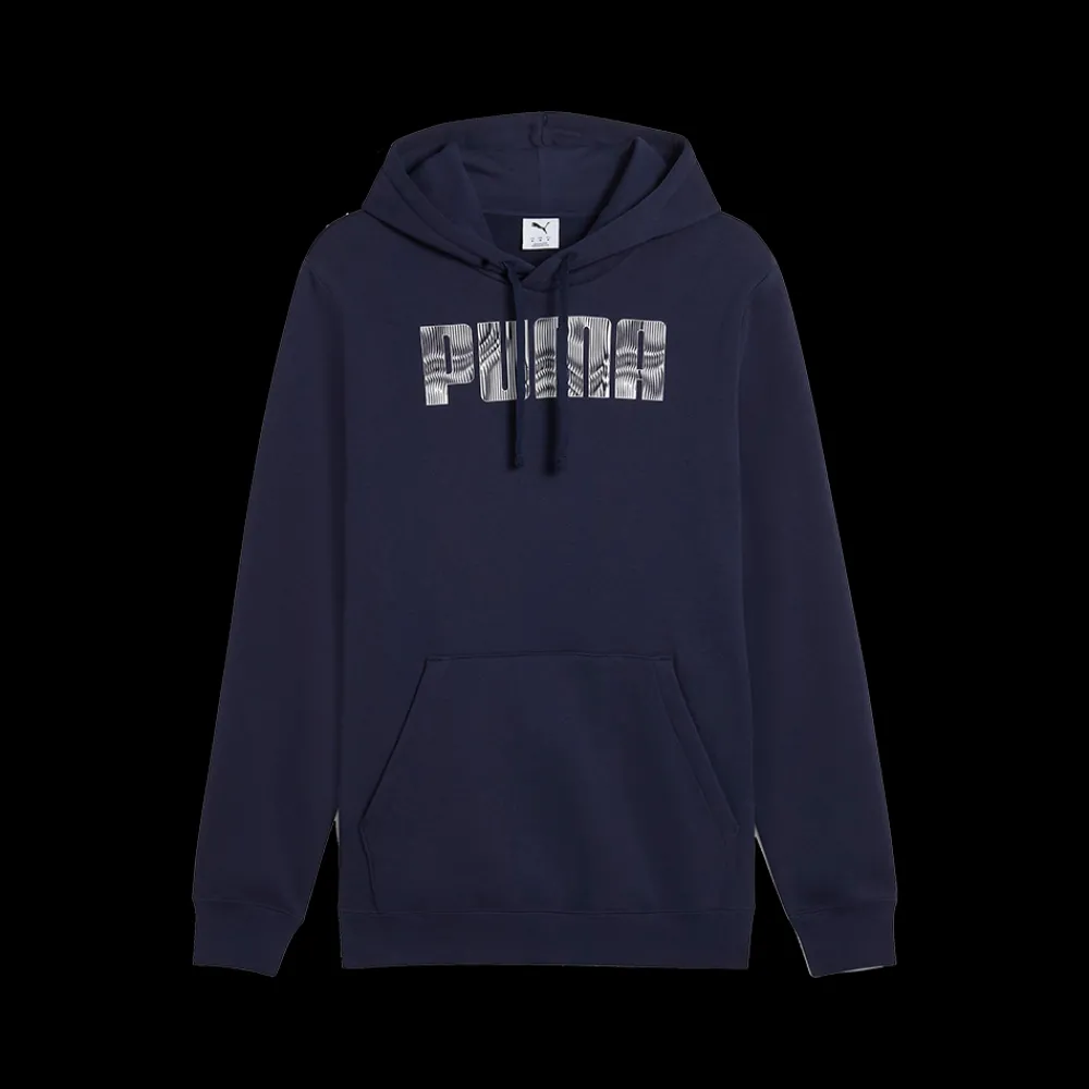 Online Puma MM Hoodie Fl - Herre Sweatshirt Blå